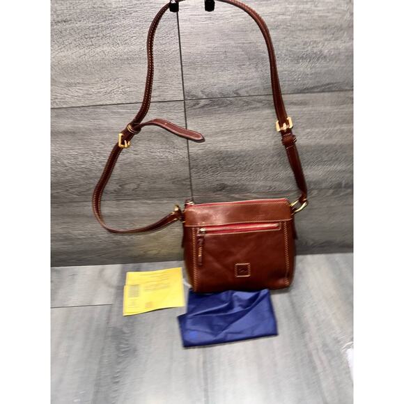 Dooney & Bourke Florentine Leather Allison Crossbody Chestnut bag A639115 - Picture 3 of 9